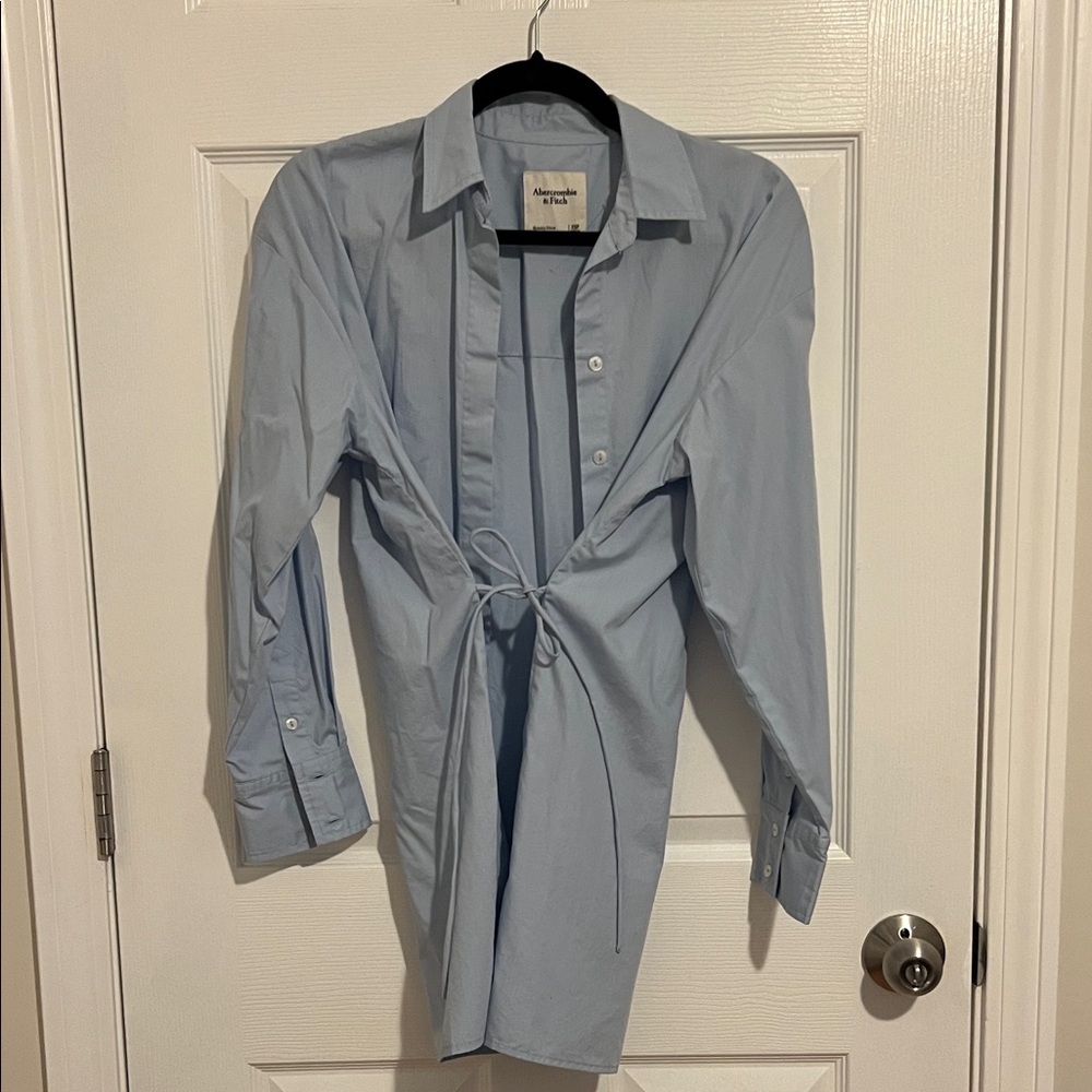 NWOT Abercrombie Long Sleeve Mini Shirt dress XSP